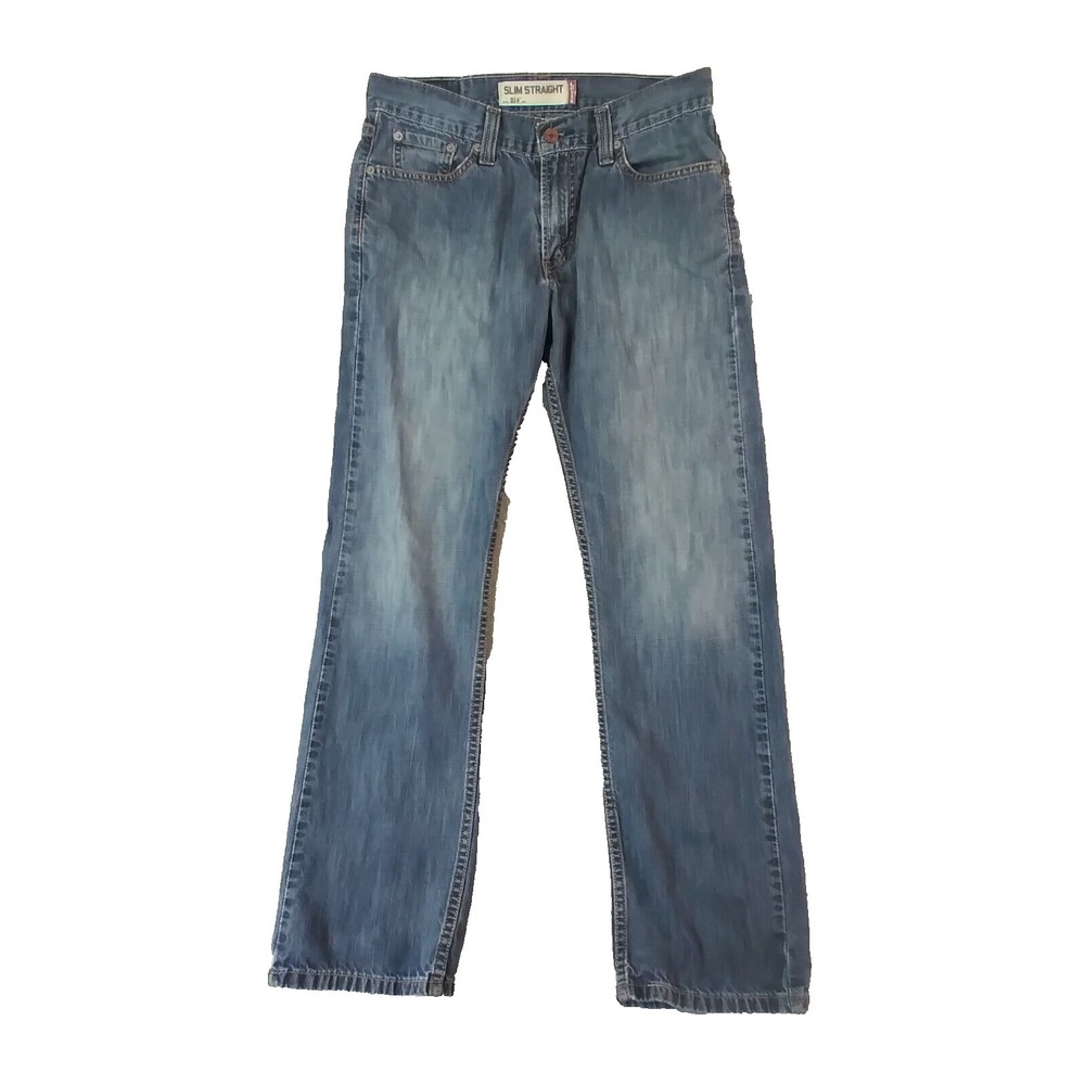 Levi's 514 jeans men's 30 x 30 slim straight blue denim pants retro american